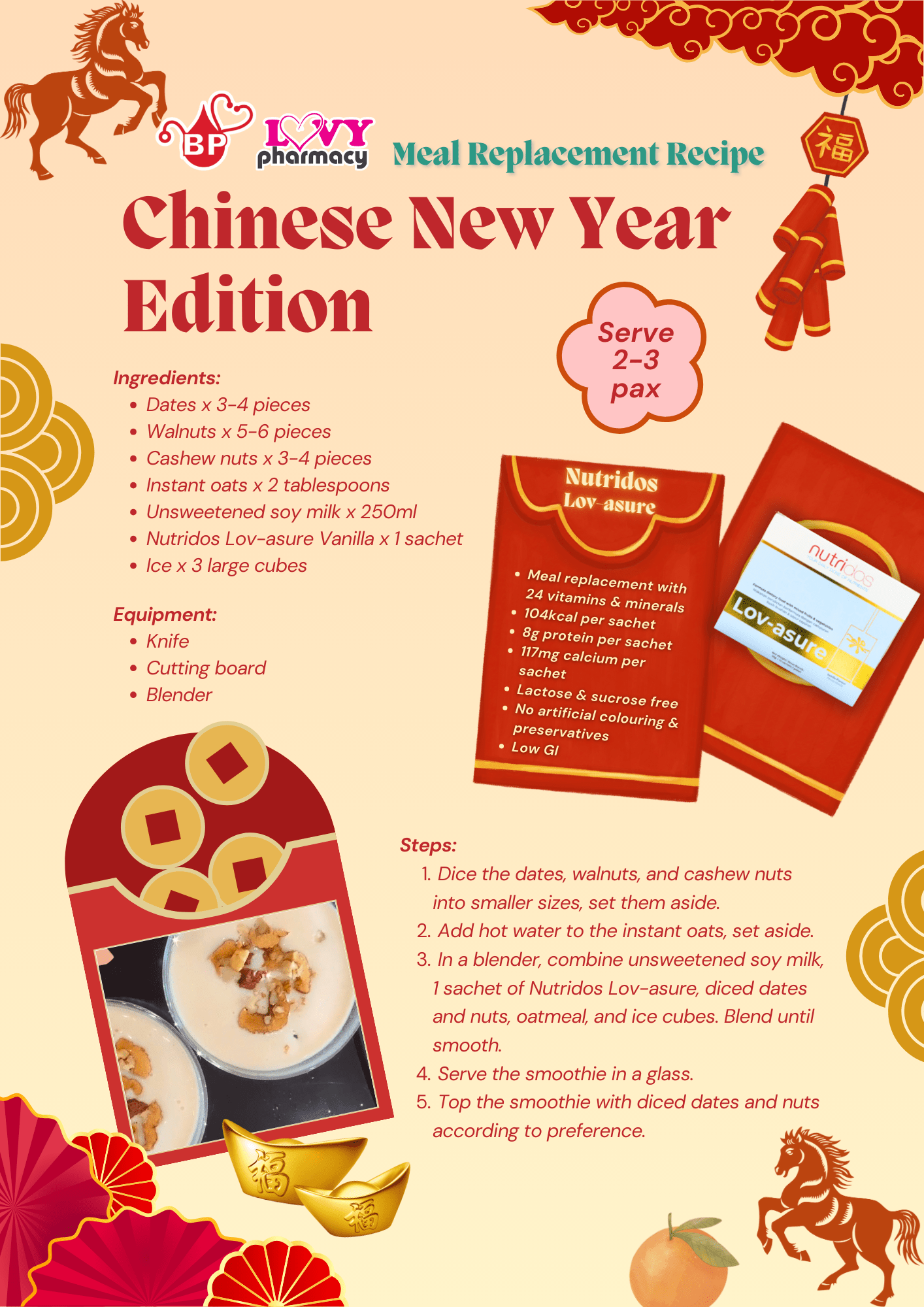 Meal Replacement Recipe (Chinese New Year Edition)